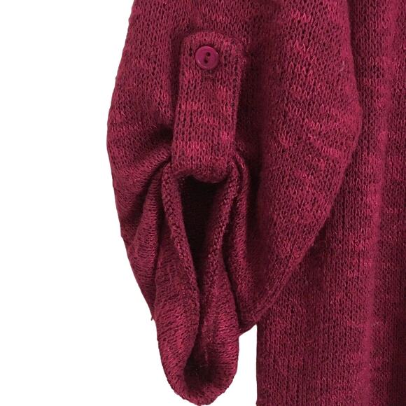 Urban Outfitters Short Sleeve Open Front Sweater Cardigan Roll Tab Sleeves Small - Picture 5 of 12